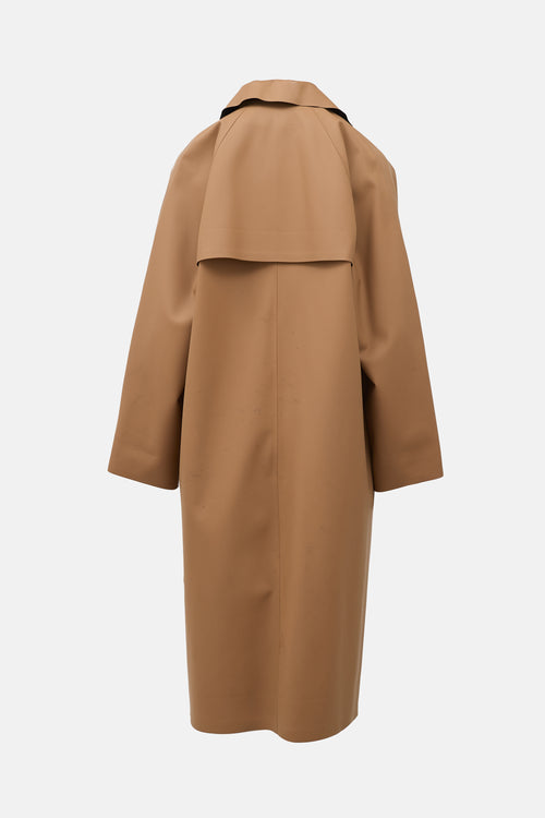 Kassl Faux Leather Trench Coat