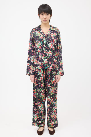 Comme des Garçons FW 2020 Silk Floral Shirt
