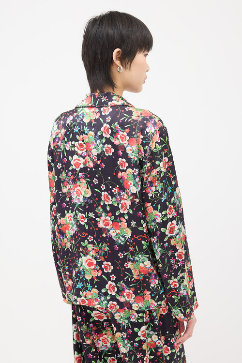 Comme des Garçons FW 2020 Silk Floral Shirt