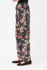 Comme des Garcons FW 2020 Silk Floral Trousers