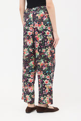 Comme des Garcons FW 2020 Silk Floral Trousers