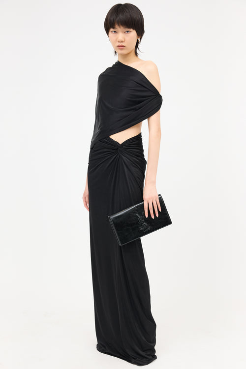 Saint Laurent Patent Leather Belle de Jour Clutch