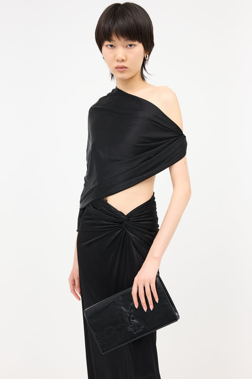 Saint Laurent Patent Leather Belle de Jour Clutch