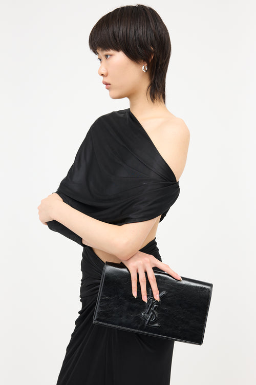 Saint Laurent Patent Leather Belle de Jour Clutch