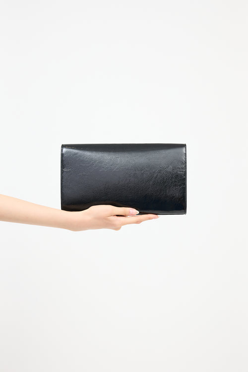 Saint Laurent Patent Leather Belle de Jour Clutch