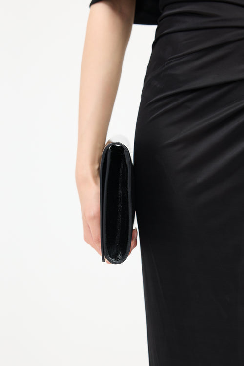 Saint Laurent Patent Leather Belle de Jour Clutch
