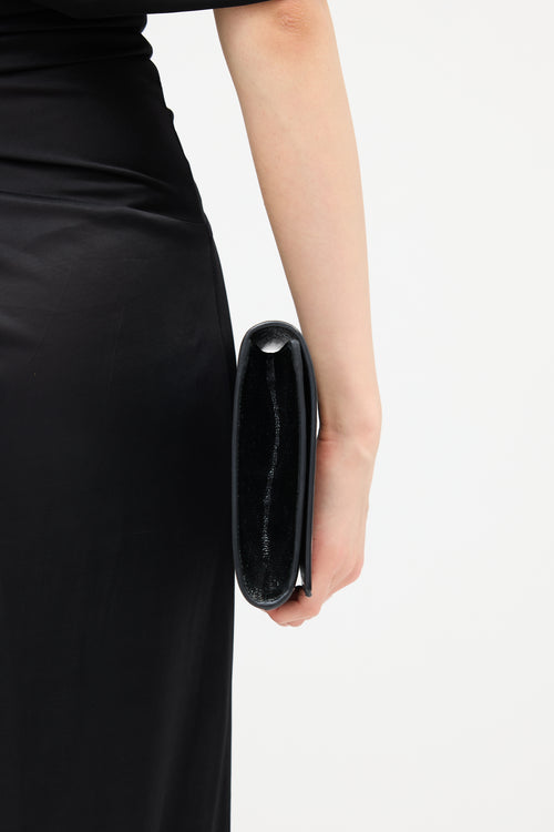 Saint Laurent Patent Leather Belle de Jour Clutch