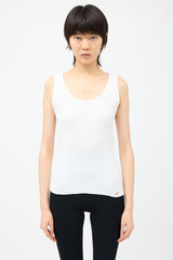 Chanel Rib Knit CC Tank Top