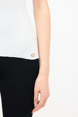 Chanel Rib Knit CC Tank Top