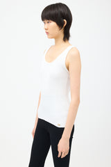Chanel Rib Knit CC Tank Top