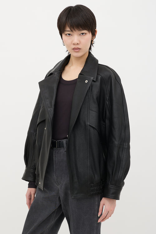 Nour Hammour Leather Rafe Jacket