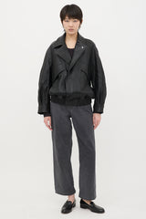 Nour Hammour Leather Rafe Jacket