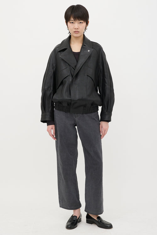 Nour Hammour Leather Rafe Jacket