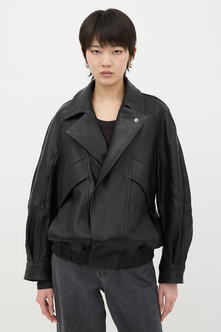 Nour Hammour Leather Rafe Jacket