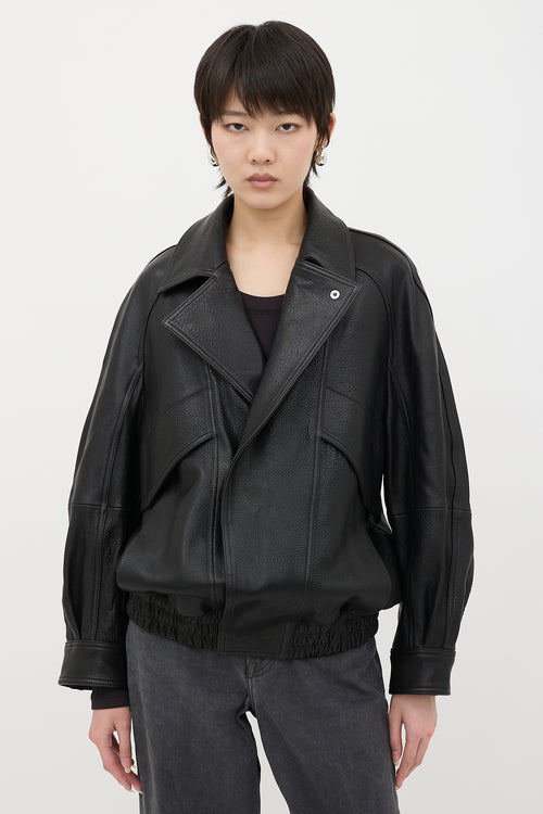 Nour Hammour Leather Rafe Jacket
