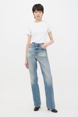 Acne Studios Distressed Straight Leg Jeans