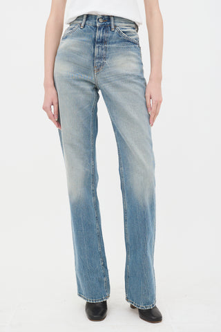 Acne Studios Distressed Straight Leg Jeans