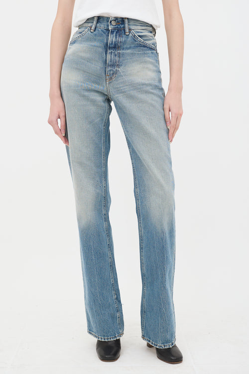 Acne Studios Distressed Straight Leg Jeans