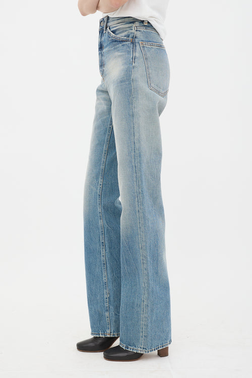Acne Studios Distressed Straight Leg Jeans
