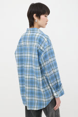 Auralee Wool Plaid Shirt