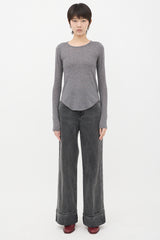 Frances de Lourdes Cashmere & Silk Semi-Sheer Top