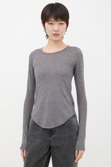 Frances de Lourdes Cashmere & Silk Semi-Sheer Top