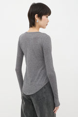 Frances de Lourdes Cashmere & Silk Semi-Sheer Top