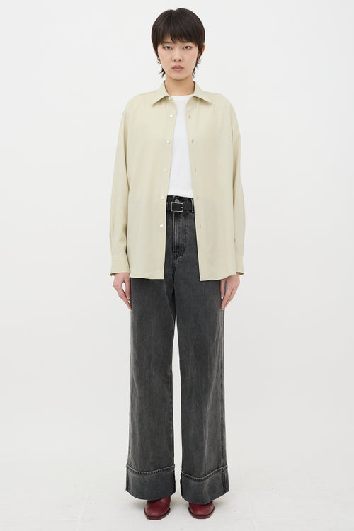 Auralee Wool Button Up Shirt