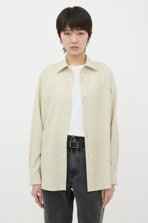 Auralee Wool Button Up Shirt