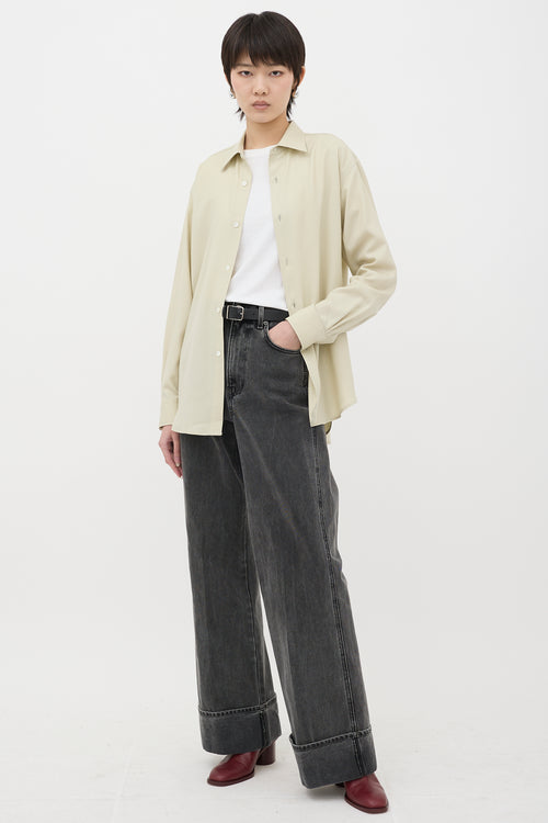 Auralee Wool Button Up Shirt