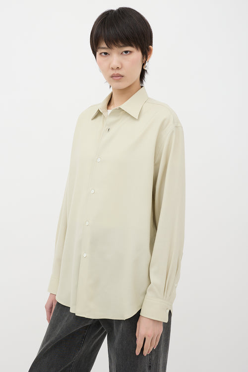 Auralee Wool Button Up Shirt
