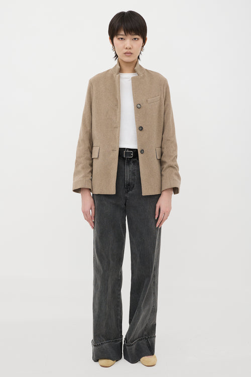 Bergfabel Cashmere Three Button Blazer