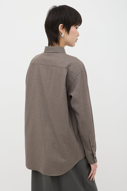 Auralee Wool Button Up Shirt