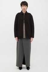 G. Label Wool Ribbed Knit Georgia Jacket