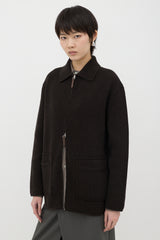 G. Label Wool Ribbed Knit Georgia Jacket
