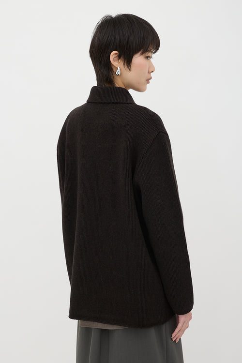 G. Label Wool Ribbed Knit Georgia Jacket