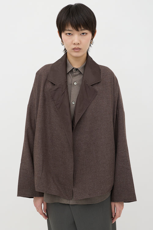 Dusan Reversible Wool & Silk Jacket