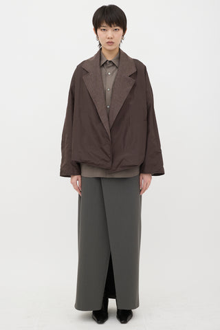 Dusan Reversible Wool & Silk Jacket