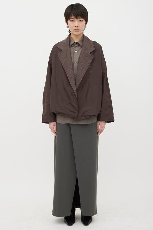 Dusan Reversible Wool & Silk Jacket