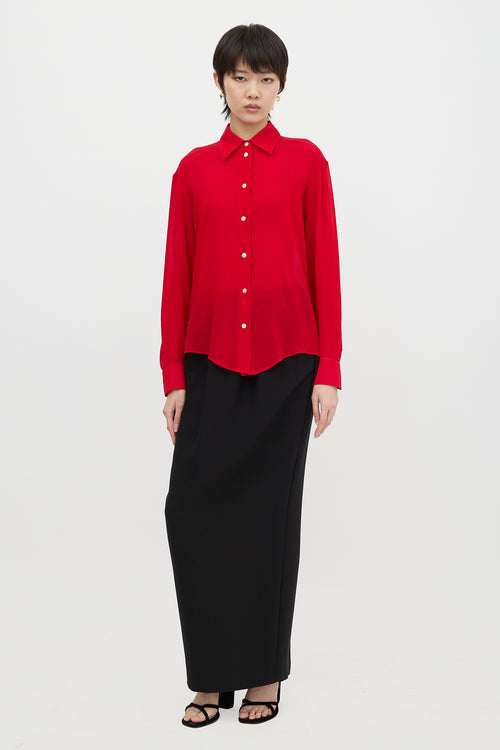 The Row Silk Crepe Elia Shirt