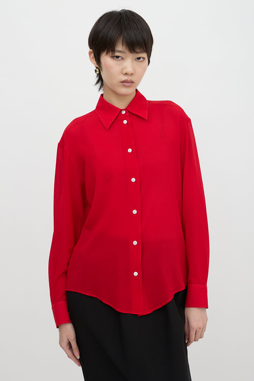 The Row Silk Crepe Elia Shirt