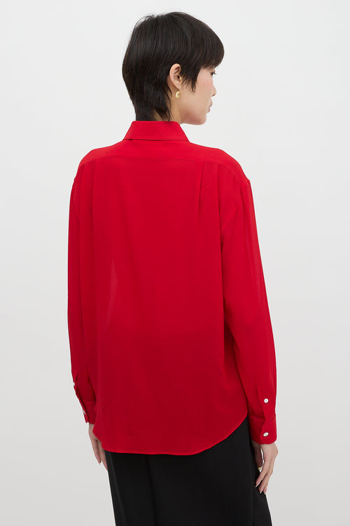 The Row Silk Crepe Elia Shirt