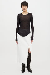 Frances de Lourdes Cashmere & Silk Sheer Top