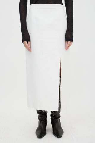 Sportmax Twill Midi Skirt