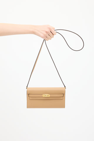 Hermès 2022 Chai Epsom & Mauve Sylvestre Verso Kelly To Go Bag