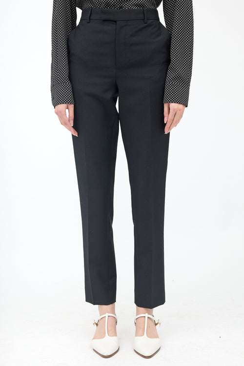 Celine Wool & Mohair Slim Leg Trouser
