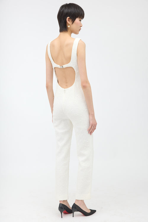 Chanel Coco Beach 2023 Tweed Jumpsuit