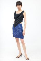 Fendi Organza Cutout Mini Skirt