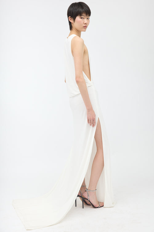 Gucci SS 2025 Draped Maxi Dress