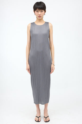 Pleats Please Issey Miyake Plissé Midi Shift Dress